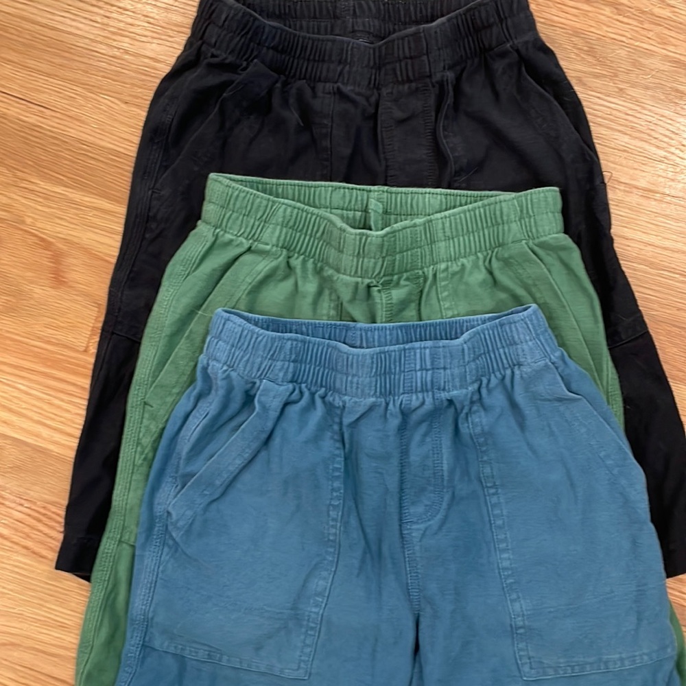 Tea Collection Boys Elastic-Waist Shorts in Blue, Green, and Black